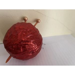 Yarn And Knitting Needles Christmas Ornament